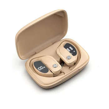 

TWS T32 Bluetooth Wireless Headset Double Hanging Ear Digital Display Noise Reduction Headset Stereo Game Headset With Micphone