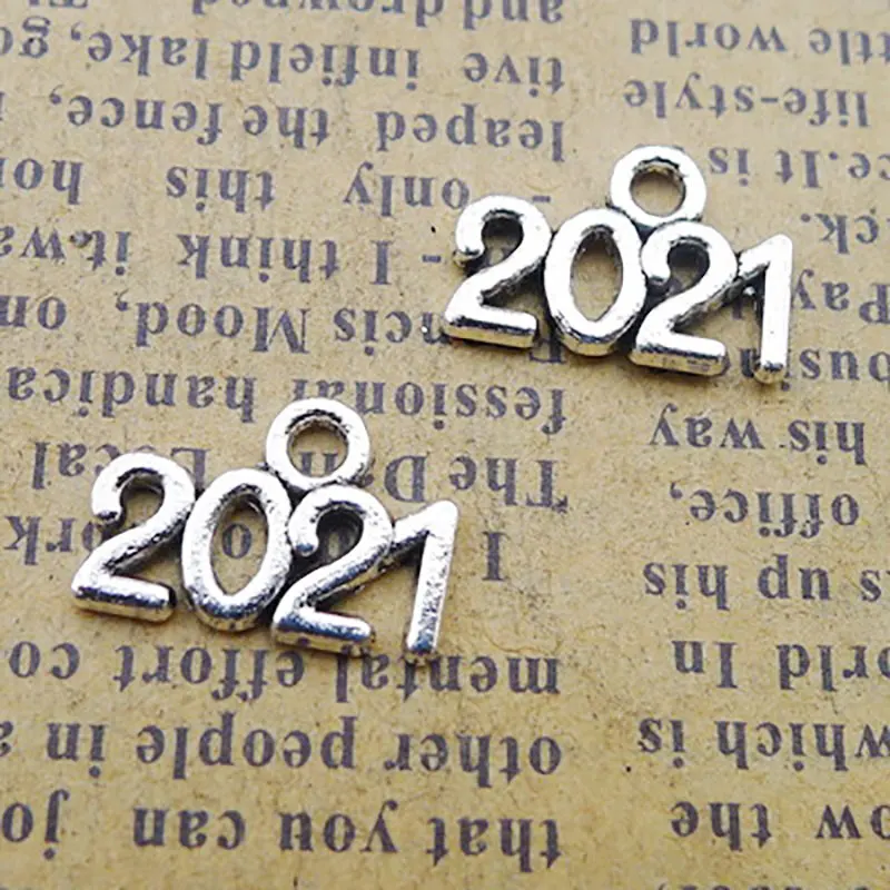 RAINXTAR сплав год 2020 2021 2022 2023 подвески в виде цифр 200 шт. AAC1667 | Украшения и аксессуары