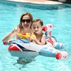 Baby Swimming Ring Kids Inflatable PVC Swim Circle Cartoon Airplane Seat Boat Floating Pool Accessories For Toddler Toys 1