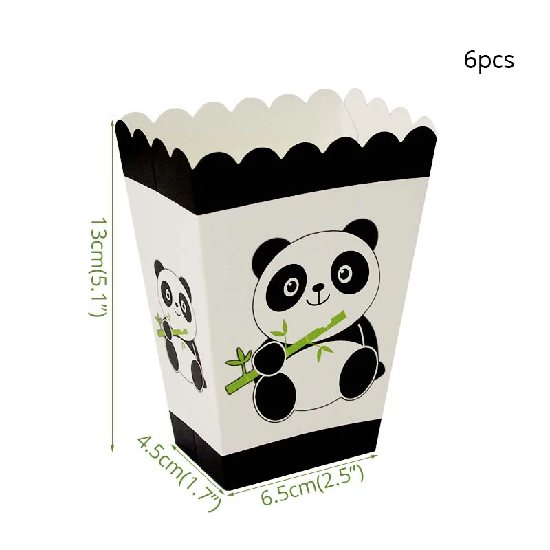 Popcorn box Joy-Enlife/1 шт. воздушные шары в виде панды для дня рождения, украшения для дня рождения, детские надувные шары в виде бамбукового леса, животных, Детские вечерние шары - Цвет: Popcorn box