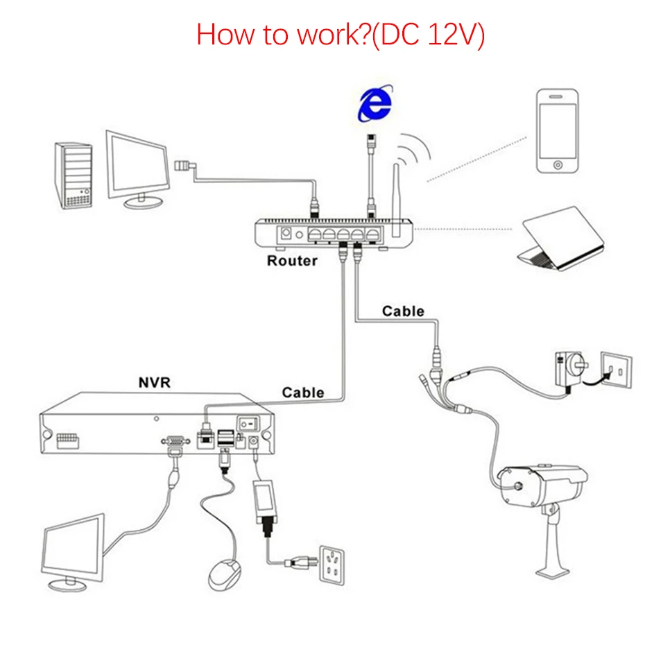 Techege H.265 аудио безопасности IP камера POE 4MP ONVIF Открытый водонепроницаемый CCTV Камера видеонаблюдения для POE NVR DC12V 48 в PoE