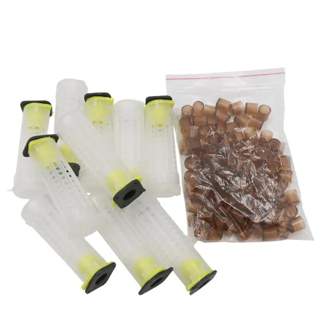 1 Királynő Tenyésztési Queen Cage King Platform Védő Borító Méhészeti Edények Exportált Méheszközök