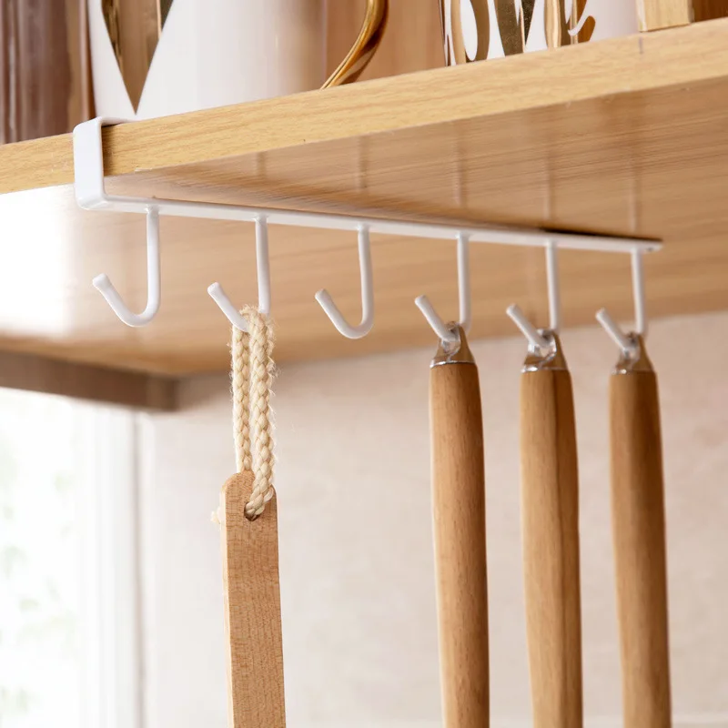 Kitchen Rock Bearing stronger Free of punch Storage Shelf Hanging Cap Shelves Kitchen Iron Multifunction Hanger- 1 Piece