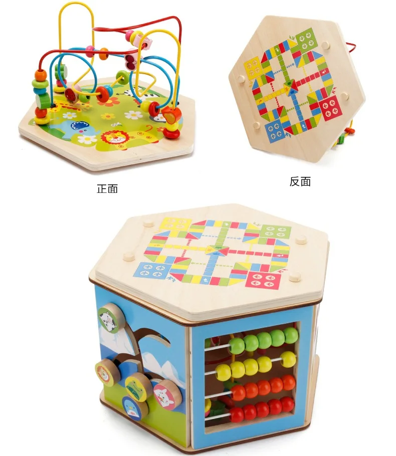 Детские игрушки для детей 1-2-3 лет, обучающая сила для мужчин и женщин, для детей раннего возраста, строительные блоки, струнные бусины