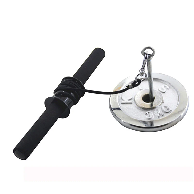 Wrist Arm Curl Exerciser Fitness Muscle Trainer Home Gym Equipment Bodybuilding Forearm Jack Stick with 100cm Rope | Спорт и
