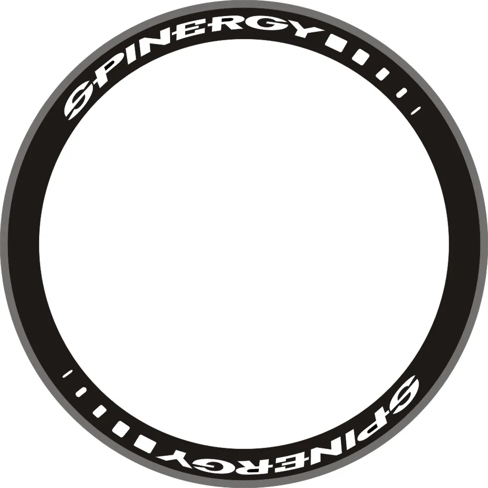 SPINERGY RIM DECALS SET FOR TWO WHEELS FULL RED VERSION