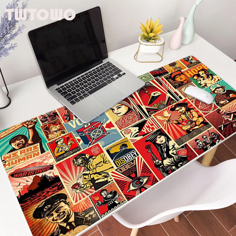 Vintage Movie Poster Art Mouse Mat Desktop Mouse Pad Mousepads Keyboard