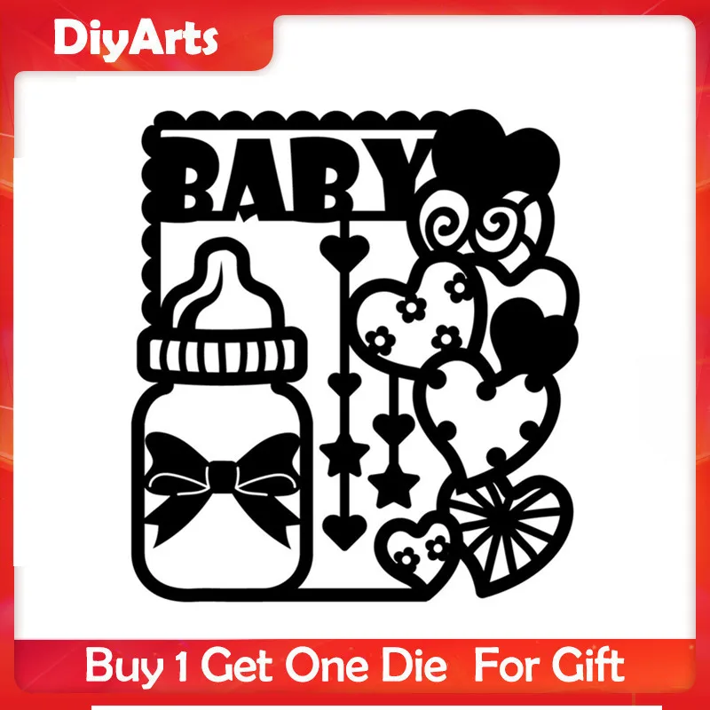 

DiyArts Heart Dies Baby Metal Cutting Dies New 2019 for Card Making Scrapbooking Dies Embossing Paper Template Stencil Die Cut