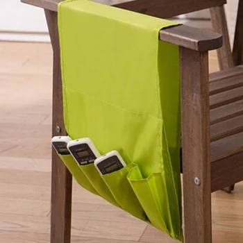 

Household Fold-able Sofa Side Cover For TV Remote Control Organizer Holder Toy Storage Bag 4 Pockets Storage Pouches