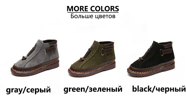 Зимние ботиночки; женская зимняя обувь; коллекция года; модная однотонная обувь на платформе с застежкой-липучкой; женские ботильоны; женская обувь; зимние ботинки; botas mujer