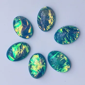 

Resin Stone Diameter 13x18mm Oval 72# high-quality Cabochon Dome Flat back beads DIY Jewelry Finding Cameo Pendant Setting