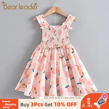 

Bear Leader Girls Casual Dresses New Summer Kids Fruits Pineapple Print Costumes Baby Sweet Outfits Party Suits Toddler Vestidos