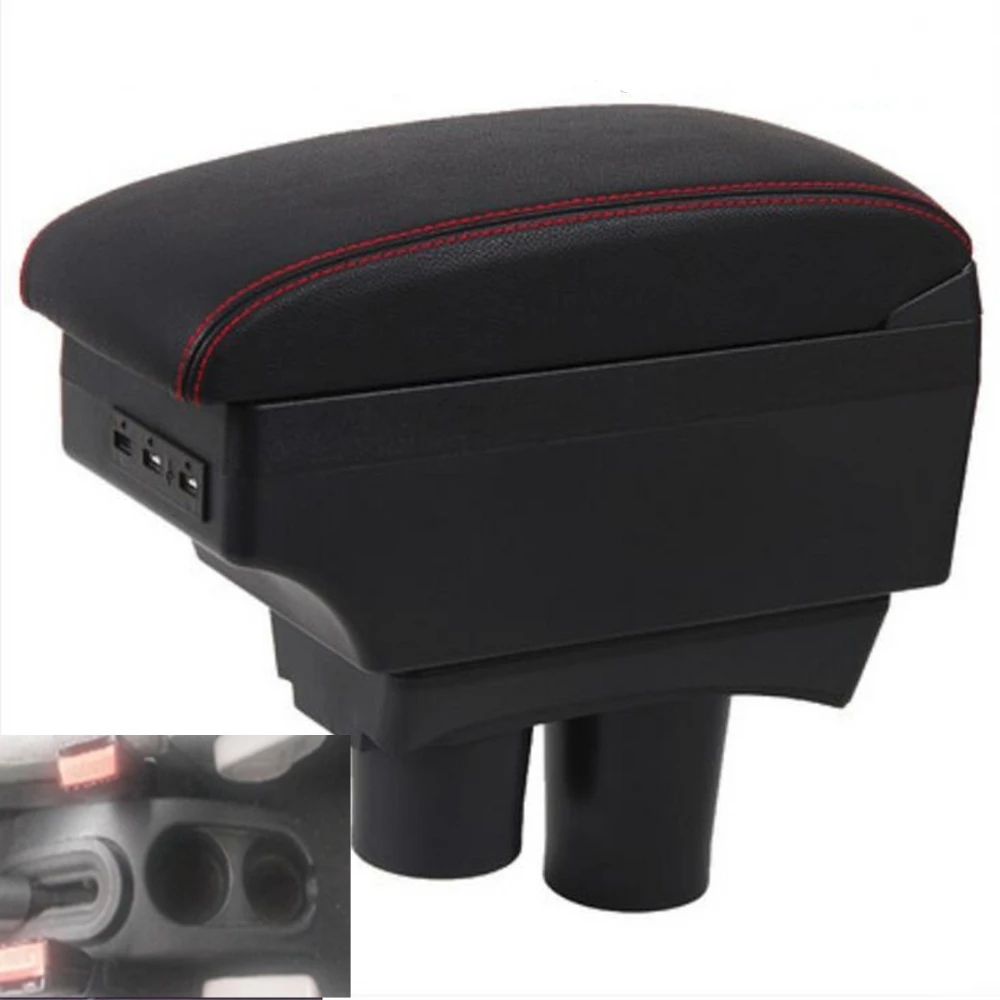 for citroen c2 c3 armrest box usb charging heighten double layer central store content cup holder ashtray accessories armrests aliexpress