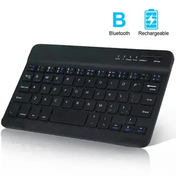 

7/10inch Mini Slim Wireless Bluetooth 3.0+HS Keyboard Keypad for Phone Tablet Laptop lightweight for iOS/Android/Windows system