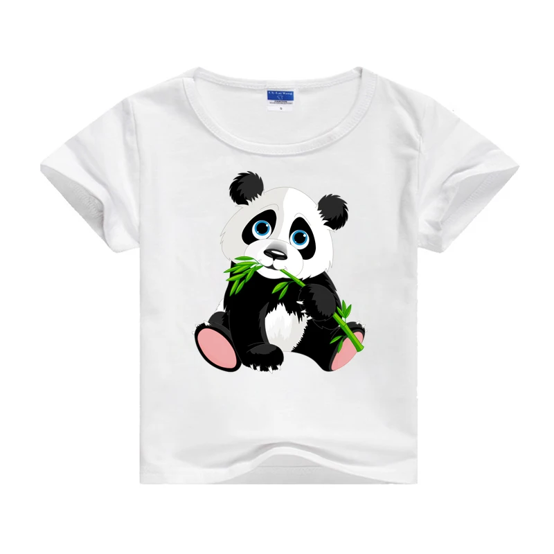

Boys Girl T-shirt Kid Children Panda Print Cute T Shirt Baby Children Boy Short Sleeve Summer Tee Shirt Tops Tee Casual Clothes