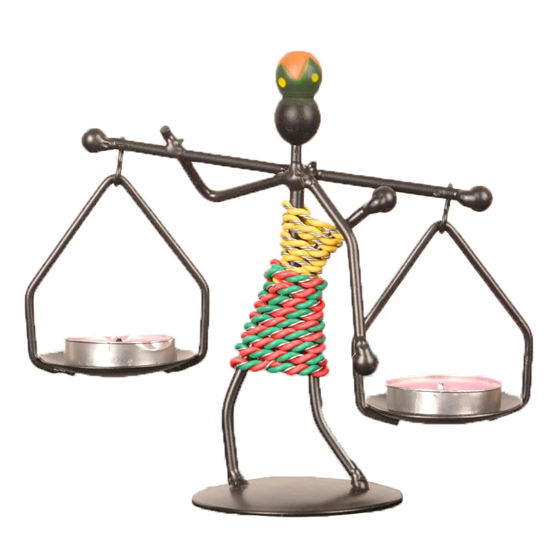 Винтажная подсвечник Ironman модель фигурка металлическая Современная