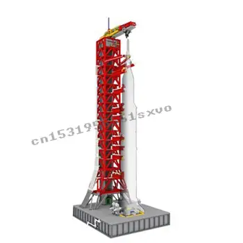 

Moc 3073PCS Lepining Space Series Apollo Saturn V Launch Umbilical Tower FOR 21309 Building Blocks Bricks Gift Kids
