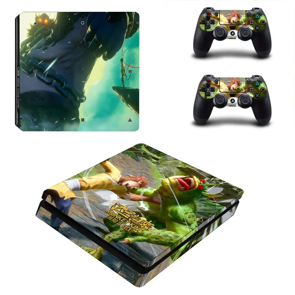 YSP4S-3936 Король обезьян: Герой снова PS4 Slim sticker s PS 4 Play station 4 Slim Skin sticker для playstation 4 Slim консоли и контроллера - Цвет: YSP4S-3936