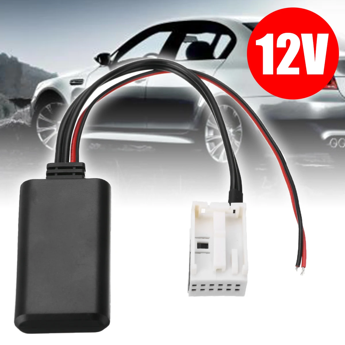 12Pin 12V Bluetooth Audio Adapter Aux Cable For BMW E60 E63 E64 E61 2004 2005 2006-2010 Car Electronics Accessories