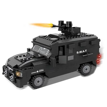 

423Pcs City Police SWAT Building Blocks Explosion-Proof Vehicle Model Brain Toy For Children Kids Educational Toys Birthday Gift