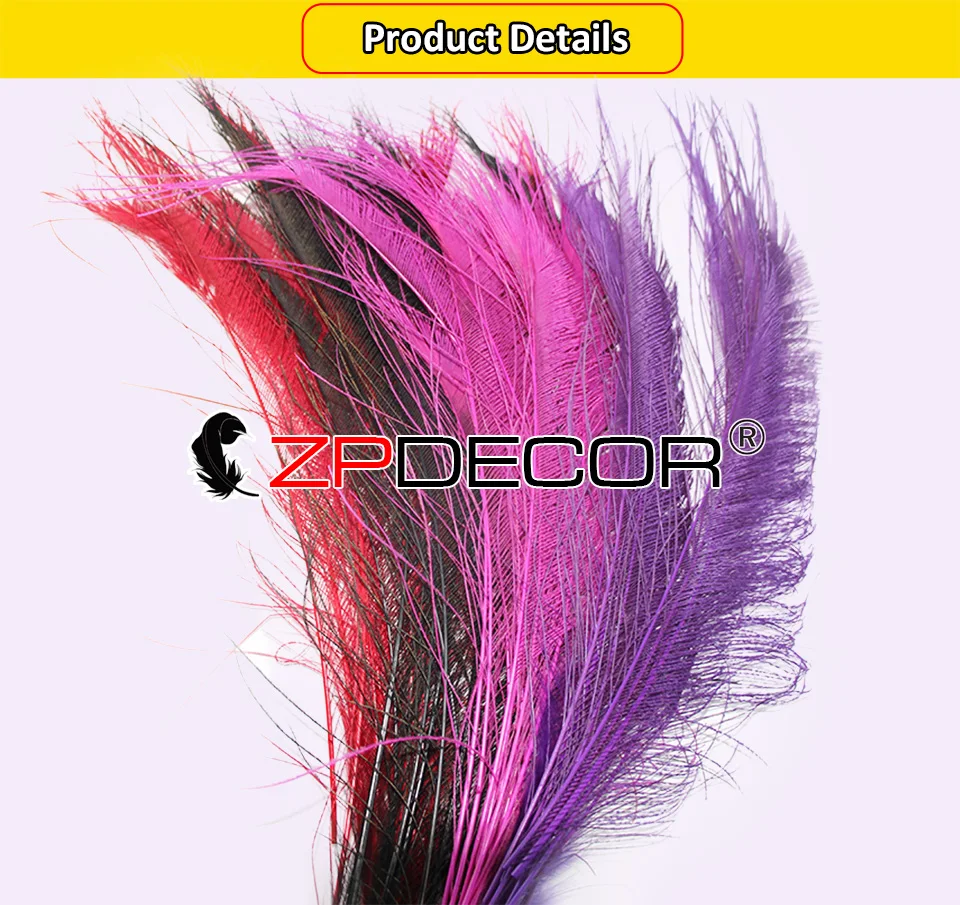 Zpdecor 30-35 см Перья павлина для рукоделия Непо