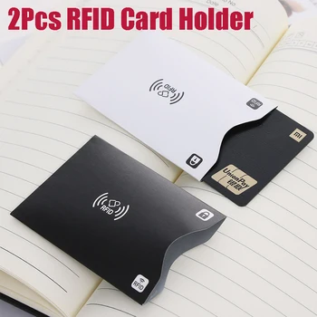 

5 Pcs Rfid Card Holder Aluminium Anti Paper Rfid Blocking Holder Safety Reader Case Smart Credit Cards Bank Card Protect