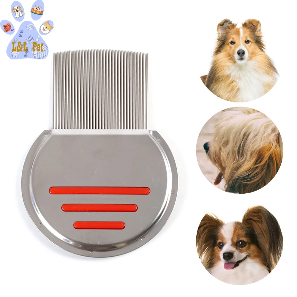 Расческа для домашних животных, расческа для чистки собак, блох, детский ограничитель волос, расческа для вшей, расческа для домашних животных, одинарная спиральная расческа для чистки вшей из нержавеющей стали, расческа для чистки собак