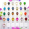 Colorful glass crystal Gold claw 7 Sizes Colors mix teardrop waterdrop water drop Droplet Sew on rhinestone clothes diy trim ► Photo 1/6
