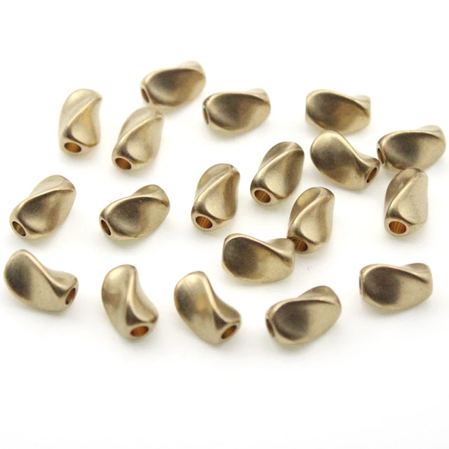 3 X 3.5mm Raw Brass Beads Faceted Brass Beads 20 Pcs 