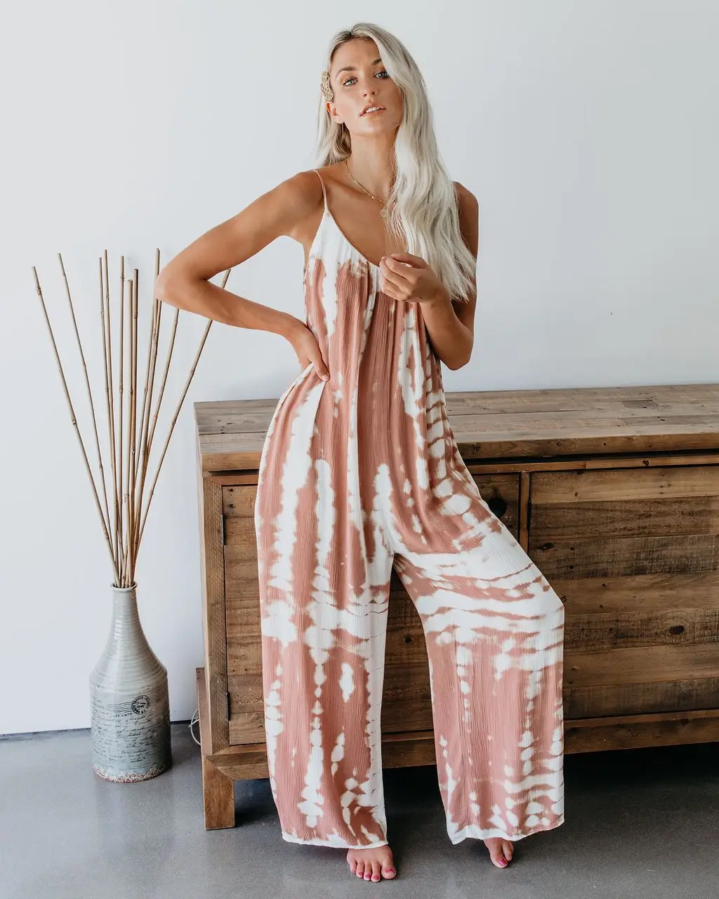 2020 Bikini Cover-ups Boho Spaghetti Strap Jumpsuit Plus Size Cotton Dress Beach Swimsuit Cover Up Sexy V-neck Beach Tunic A328