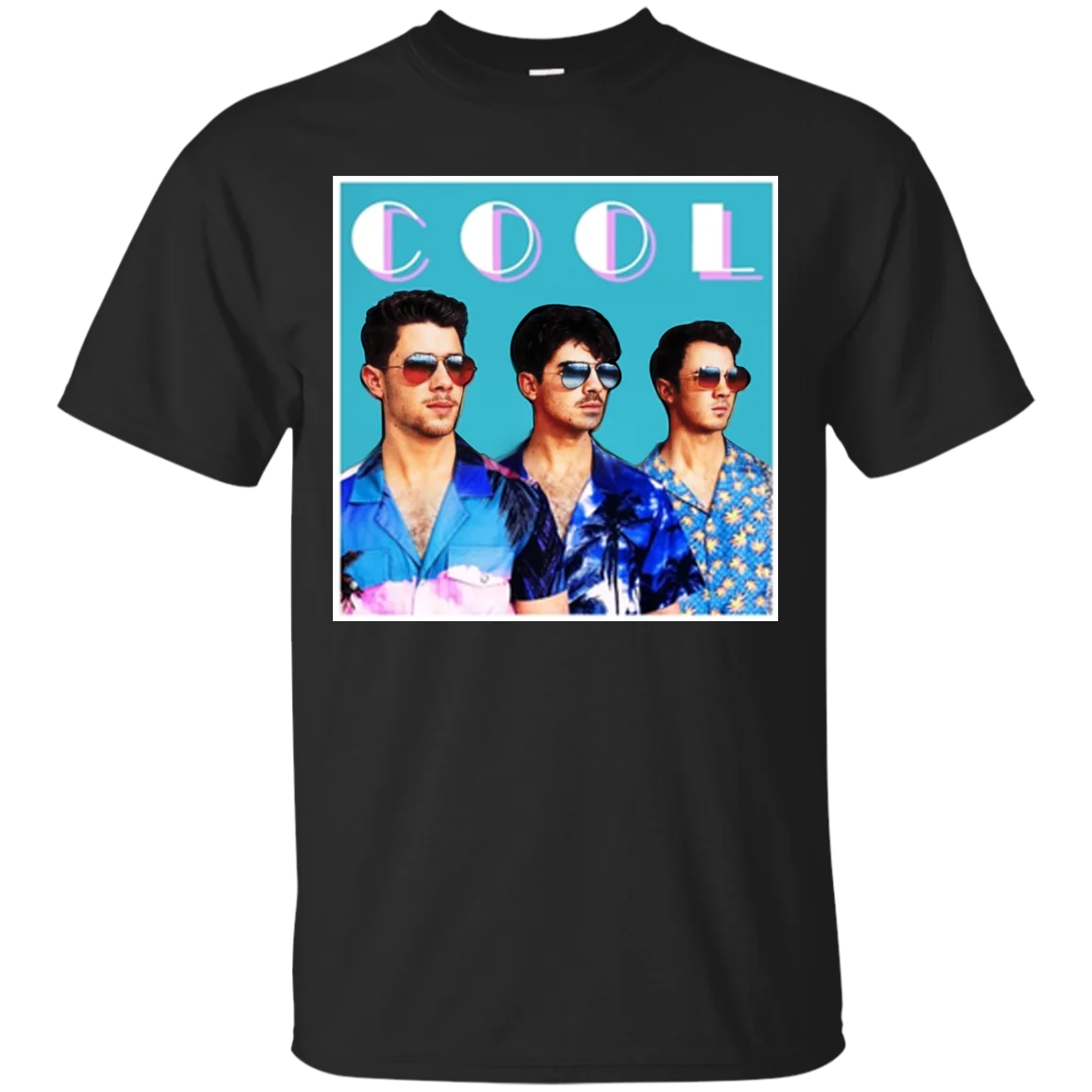 

Jonas Tee Brothers Happiness Cool Begins T Shirt Jonas Brother Pop Rock Black