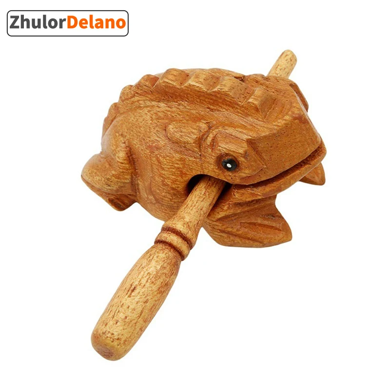 Albany Zeggen atoom Houten Kikker Muziekinstrument, Fortuin Kikker Decoratie Carving Handwerk  Percussie Instrument| | - AliExpress