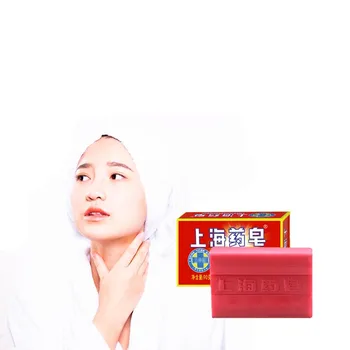 

Shanghai traditional Chinese medicine sulfur soap deodorization sterilization Clean away acarid and acne Lean Face Washing Soap