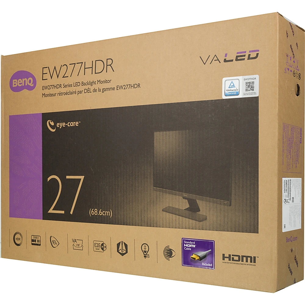Монитор Benq 27" EW277HDR черный VA LED 4ms 16:9 HDMI M/M Mat 20000000:1 400cd