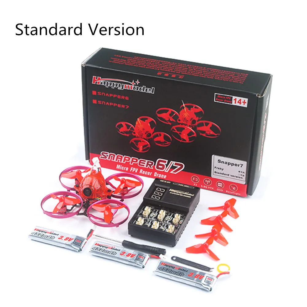 Обновленный Happymodel Snapper7 75 мм Crazybee F3 5A ESC 1S FPV гоночный Дрон BNF с камерой 700TVL