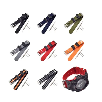 

Nylon Strap for Casio G-shock GA-110 120 GD-100 DW-5600 GW-M5610 Men Sport Watchband Waterproof Rubber Replace Bracelet Belt