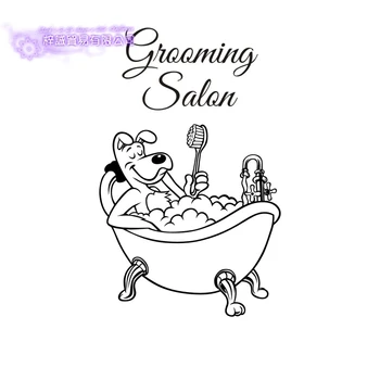 

Grooming Salon Vinyl Wall Decal Pet Salon Paw Quote Grooming Salon Mural Art Wall Sticker Pet Shop Decorative Decoration