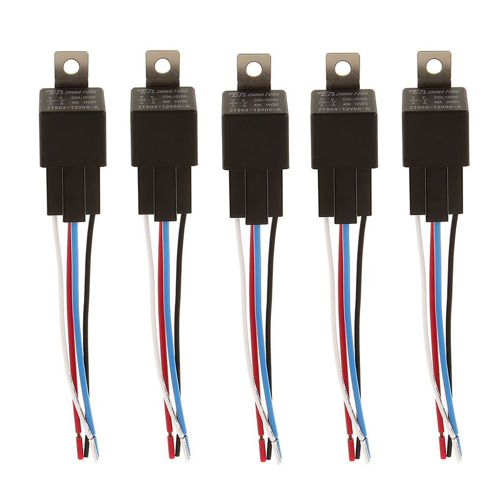 Automobile Relay 12v 40A 4PIN Waterproof Integrated High Quality 4Wires