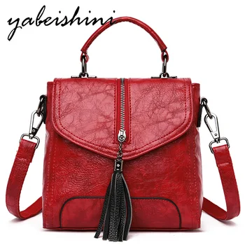 

3-in-1Multifunction Women Leather Backpack Women Bagpack Mochila Feminina High quality Soft Travel Backpack For Girls Sac a dos