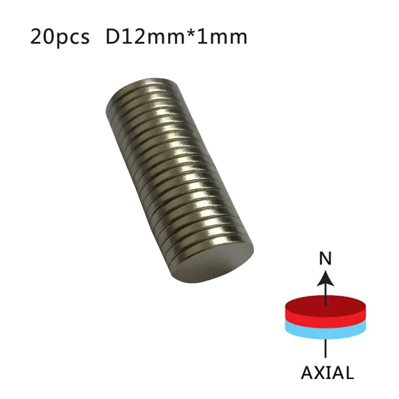 10/20/50/100 шт 12x1 мм, неодимовый магнит постоянных N35 10 мм x 1 мм неодимовый магнит супер сильный, мощный магнитный магниты небольшой круглый диск
