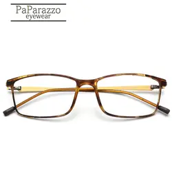 PaPa TR90 очки с оправой из сплава оправа для мужчин Близорукость глаз, стекло предписанные оправы очков 2019 корейские Безвинтовые оптические