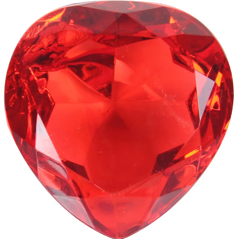 

New Diamond Jewelry Peach Heart Shap Diamond Shiny Colorful DIY Artificial Diamond Ornaments Hildren's Toys Party Chest