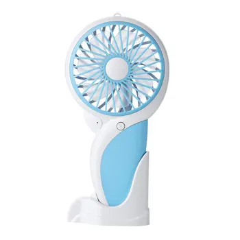 

Woodpecker Cartoon Handheld Usb Rechargeable Fan With Led Light Cooler Portable 3 Speed Adjustable Desktop Cooling Fan