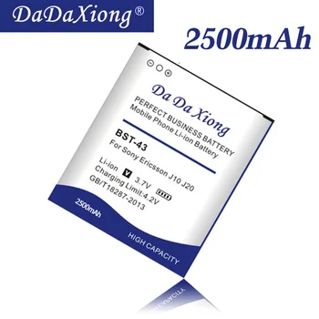 

Da Da Xiong 2500mAh BST-43 Battery for Sony Ericsson WT13I Yari U100i J10 J20 J108i S001 CK13I S001 U100 Phone Battery