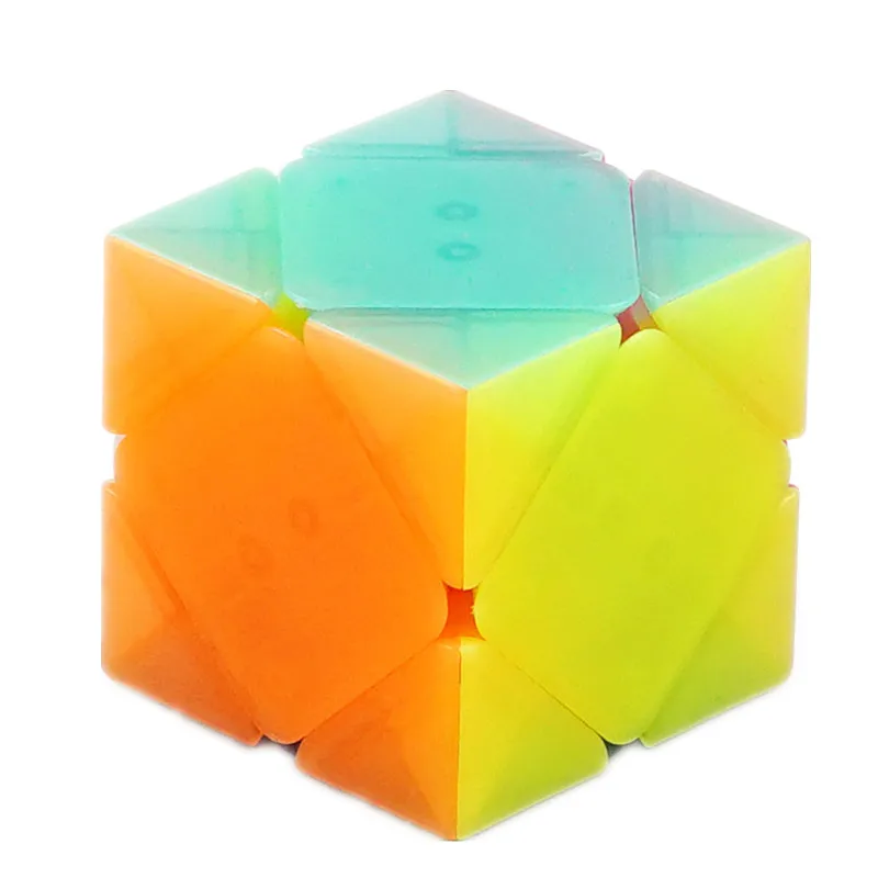 Qiyi Skew волшебный куб головоломка рекламные пластиковые игрушки твисти 3x3 куб