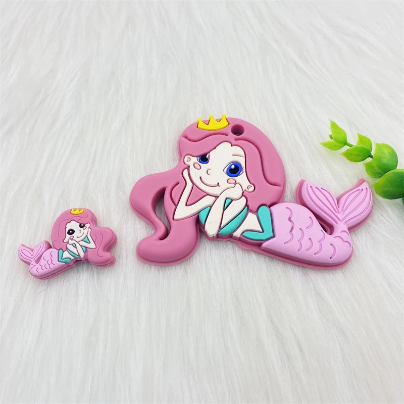 2pc/set BPA Free Animal Silicone Teethers Baby Teething Toy Fox panda elephant Food Grade Silicone Cartoon Nursing Tiny Rod 3