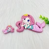 2pc/set BPA Free Animal Silicone Teethers Baby Teething Toy Fox panda elephant Food Grade Silicone Cartoon Nursing Tiny Rod 3