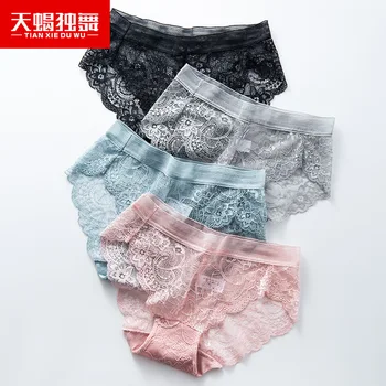 

5 pc/set Women's Pure Cotton Summer Sports Thin Japanese Girls Cute Japanese Breathable Fashion Women's Underwear PJTX 8173
