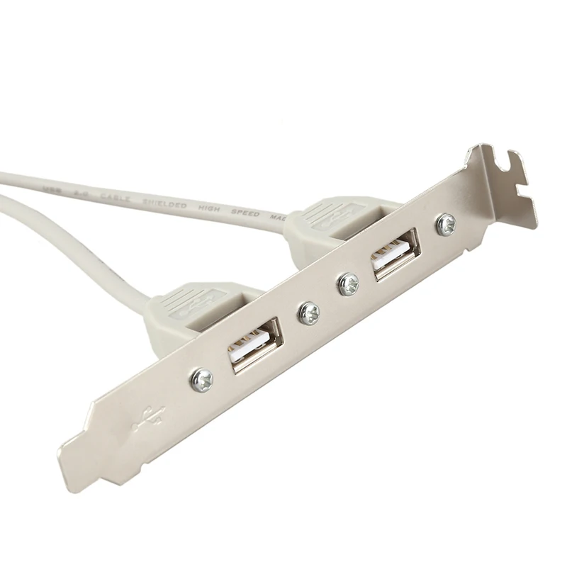 Расширение 2 порта концентратор USB 2,0 до 9 контактный разъем материнская плата панель кронштейн