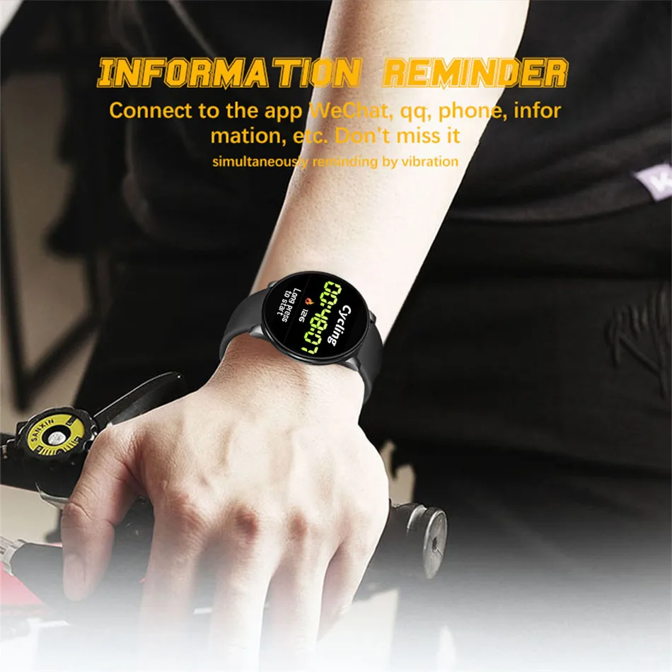 LIGE Новые смарт-часы мужские IP68 Водонепроницаемые спортивные умные часы мониторинг сердечного ритма дисплей погоды смарт-браслет для IOS Android
